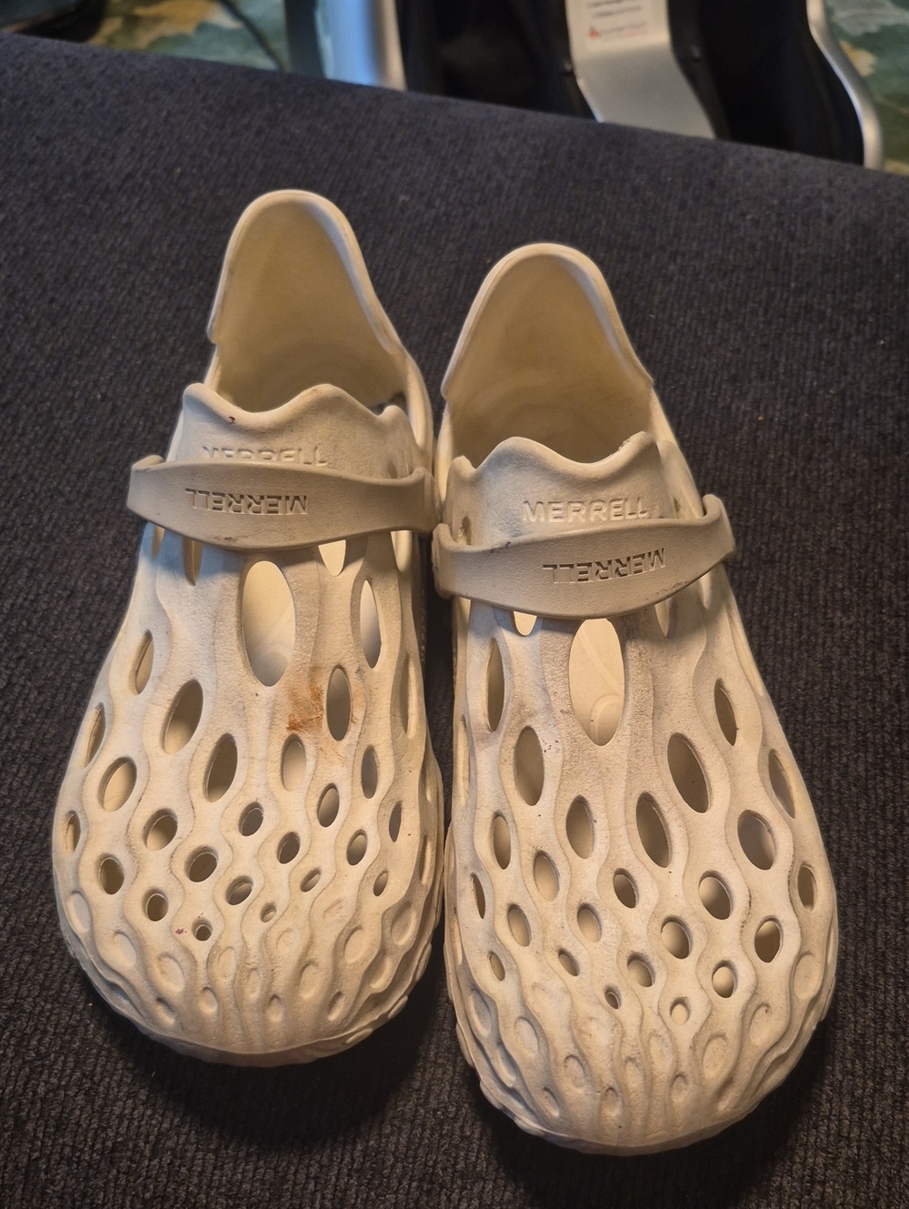 Merrell Kids Cream Slip-On Water Shoes with Vent Holes